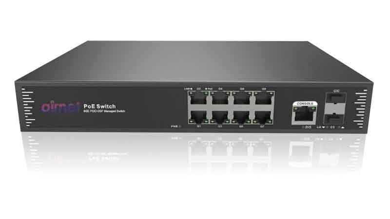 10-port Full Gigabit Managed PoE Switch ARN33010PM